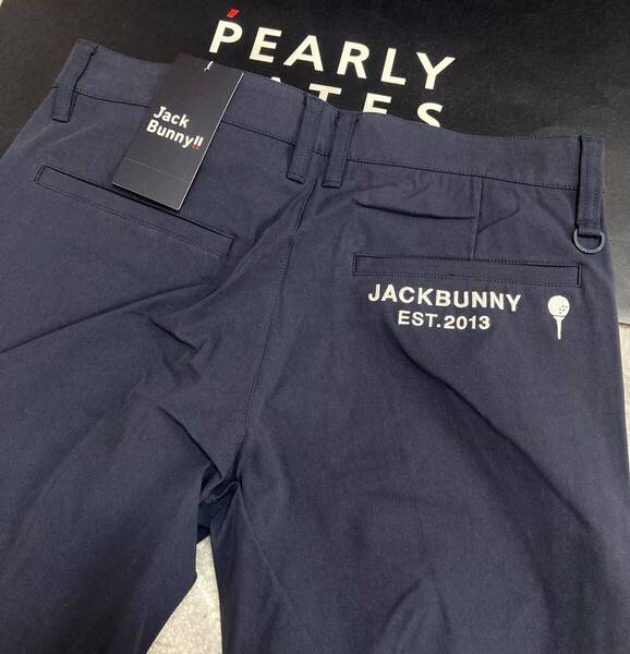 新品 パーリーゲイツ ジャックバニー 2WAYストレッチパンツ(5)サイズL/紺 PEARLY GATES JACK BUNNY