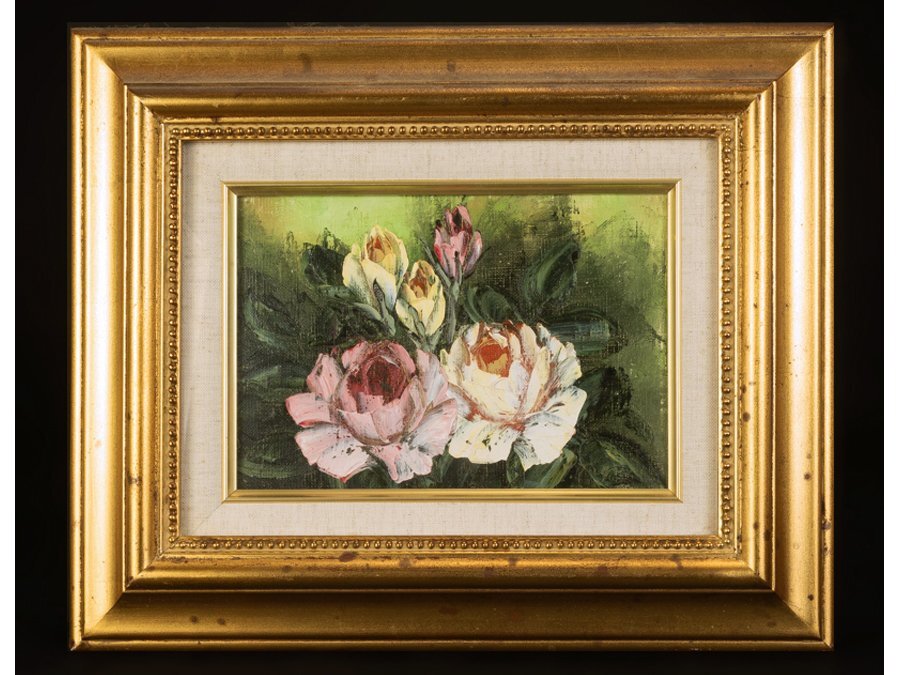 田河勇造 薔薇 油彩画 油絵 絵画 田河勇造の値段と価格推移は?|1件の売買データから田河勇造の