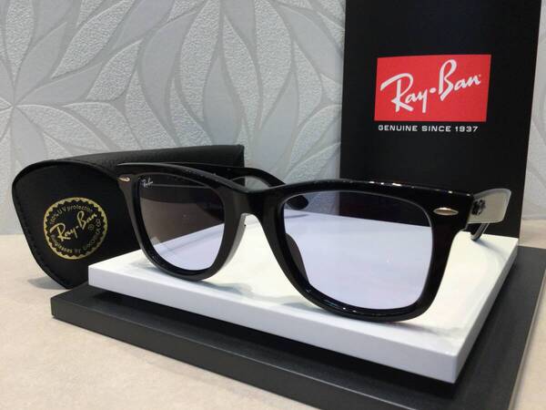 【新品】RayBan レイバン WAYFARER サングラス RB2140-F 901/64 ライトブルー☆未使用