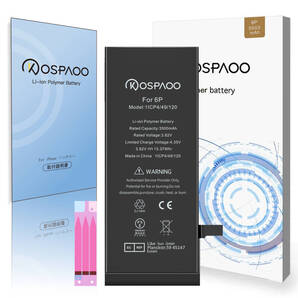 『大容量』For iPhone 6 Plus バッテリー 単品 交換ビデオ 3500mAh 増量 PSE準拠 Kospaoo/iPower 互換 Li-ion Battery 交換 修理