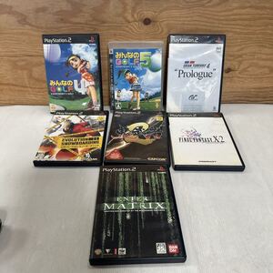 PS2ソフト みんゴル4 鬼武者2 ファイナルファンタジー マトリックス エボリューションスノーボーディング ps3 みんゴル5 動作確認無し