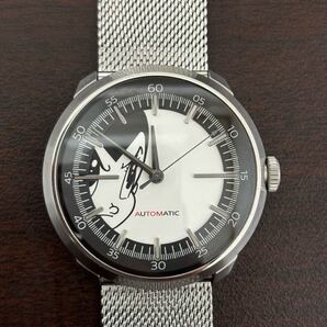 美品 日差抜群 sony 腕時計 鉄腕アトム 200個限定 自動巻 wena wrist Three Hands Mechanical Silver -ATOM Edition-WNW-SB12A/S ソニー