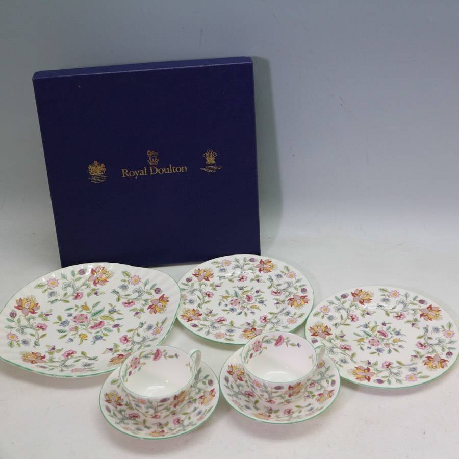 MINTON ケーキ皿 20cm 6枚セット 極美品✨1個からでも対応可能‼️ Yahoo!オークション -「20cmプレート ハドンホール」の落札相場
