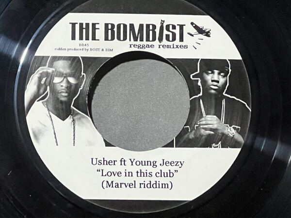 【送料無料】Bombist Usher, Young Jeezy / Love In The Club Mary J Blige / Family Affair7インチレコード RAGGAE MIX