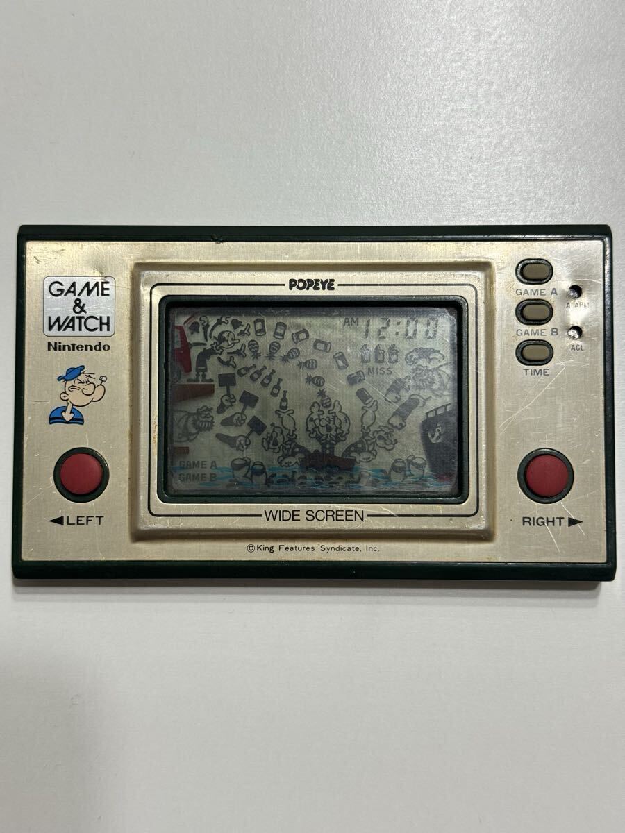 ポパイ 任天堂 ゲームウォッチ【電池付】 Yahoo!オークション -「ゲームウォッチ ポパイ」(携帯型