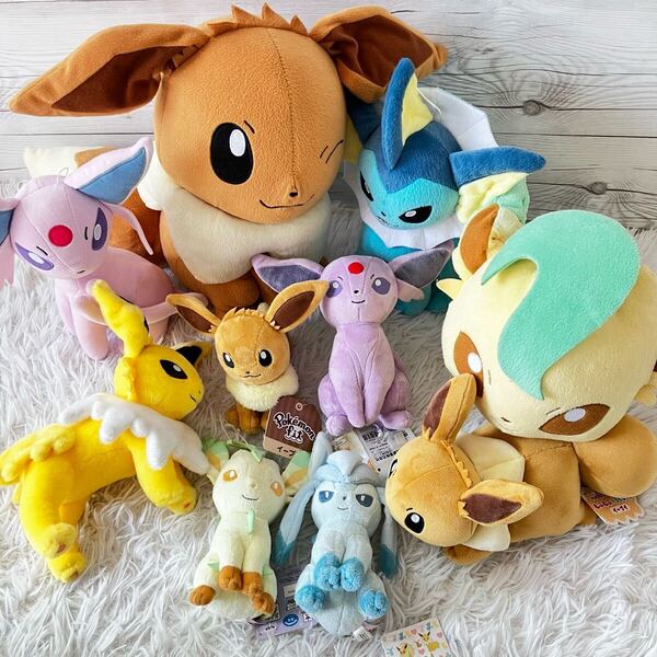 ポケットモンスター イーブイ 進化系 ぬいぐるみ 10点セット ほぼ全品タグ付き 新品未使用 ポケモンセンター ポケモンコレクション 1000