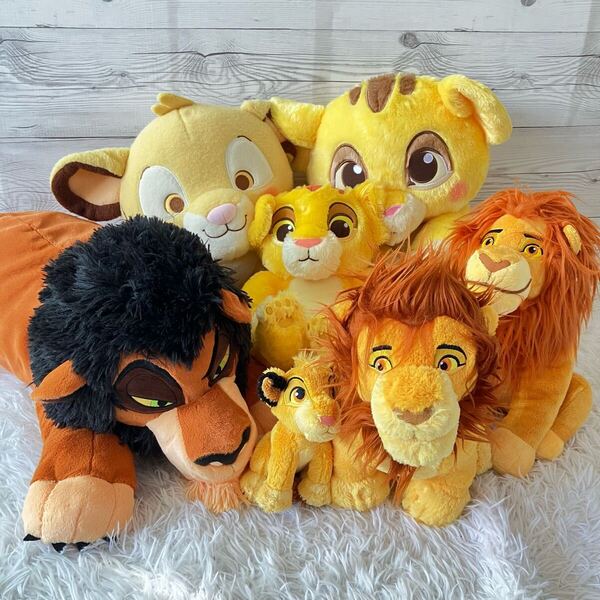 Disney ライオンキング ぬいぐるみ 6点セット タグあり多数 スカー シンバ ふわふわころりんぬいぐるみ 新品未使用 6060