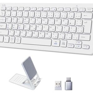 EWiN キーボード ワイヤレス bluetoothとusb無線両対応 JIS日本語配列 小型 mac android ios Windows多OS対応 mac