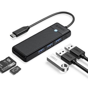 ORICO USB C ハブ 5-in-1 3*USB3.0 SD&TFカードスロット バスパワー コンパクト 軽量 5Gbps高速転送 usb hub 拡張 ノートPC対応