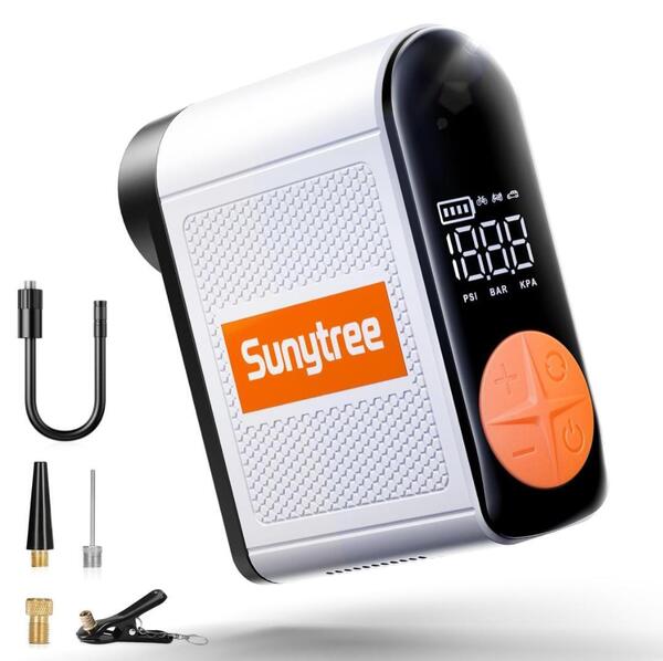 Sunytree 空気入れ 自転車 電動 バイク 車 150PSI コードレス エアコンプレッサー 新品 未使用