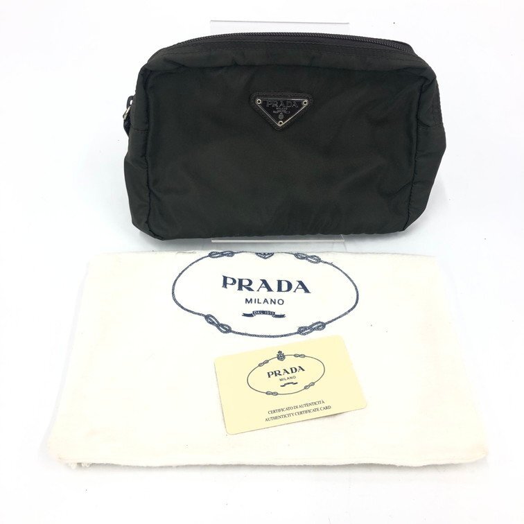 PRADA ブラックナイロンポーチ ギャランティカード 良品 Yahoo!オークション -「プラダ ギャランティカード」の落札相場