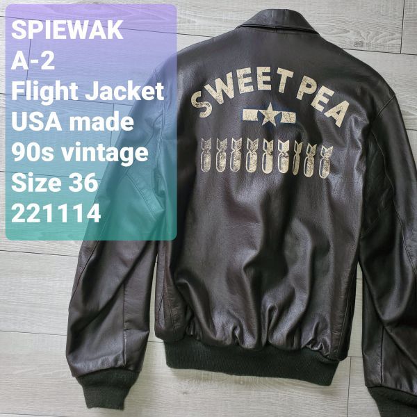 I.SPIEWAK & SONS スピワック A-2 フライトジャケット レザー 2025年最新】Yahoo!オークション -スピワックa2フライト