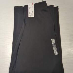 【新品M】ユニクロクレープジャージストレートパンツ