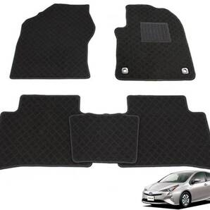 ★送料無料★ トヨタ プリウス ZVW50/ZVW51/ZVW55 専用 フロアマット ブラック 日本製 カーマット 黒 社外品 / B 201-29-8 NF*
