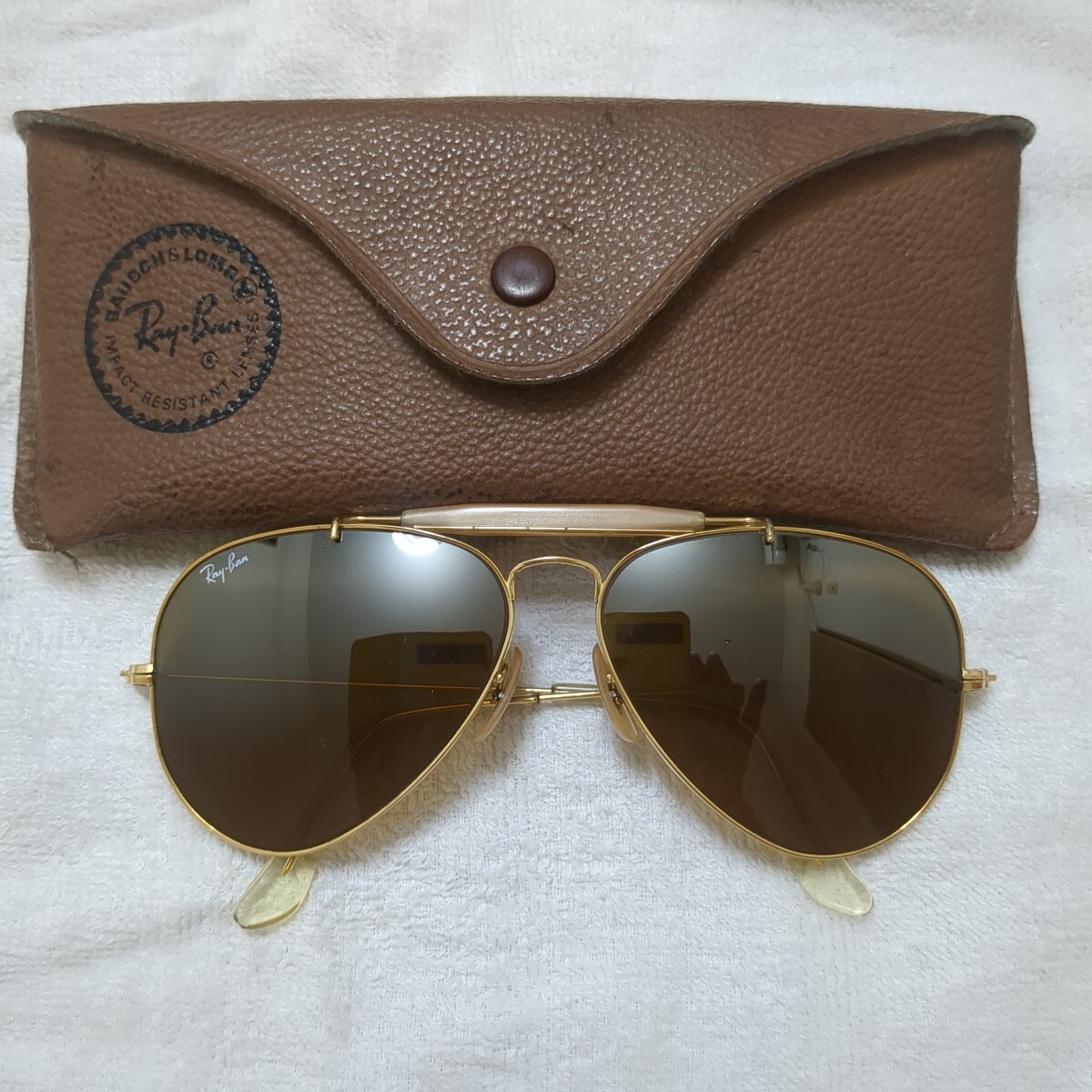 レイバン Ray-Ban outdoorsman ハーフミラー Yahoo!オークション -「レイバン ハーフミラー」(アビエーター