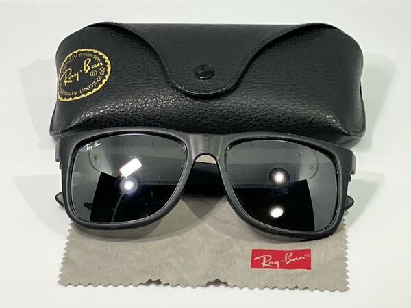 Ray-Ban サングラス RB4165-F JUSTIN イタリア製 RayBan レイバン クロス ケース付 RB ブラック