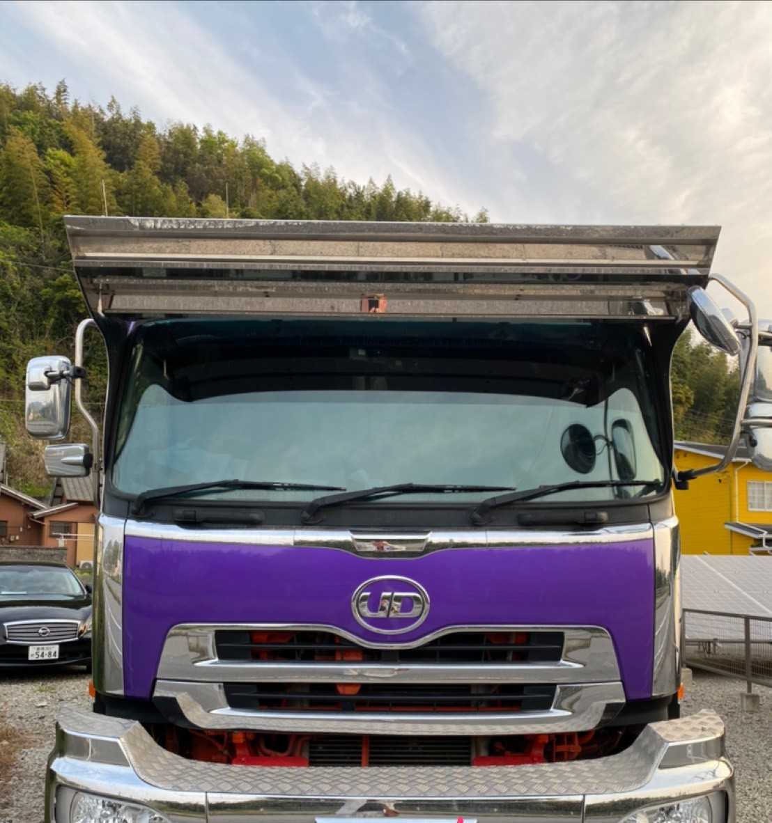 バモス　ホビオ　フロントスクリーンスモーク15センチ上部　街道レーサー　デコトラ バモスホビオフロントスクリーンスモーク15センチ上部街道