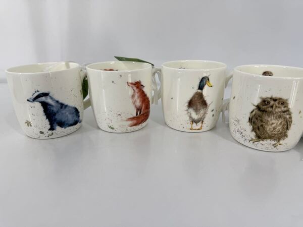 Royal Worcester ロイヤル・ウースター Wrendale マグカップ 4個セット 4柄 未使用品 #A