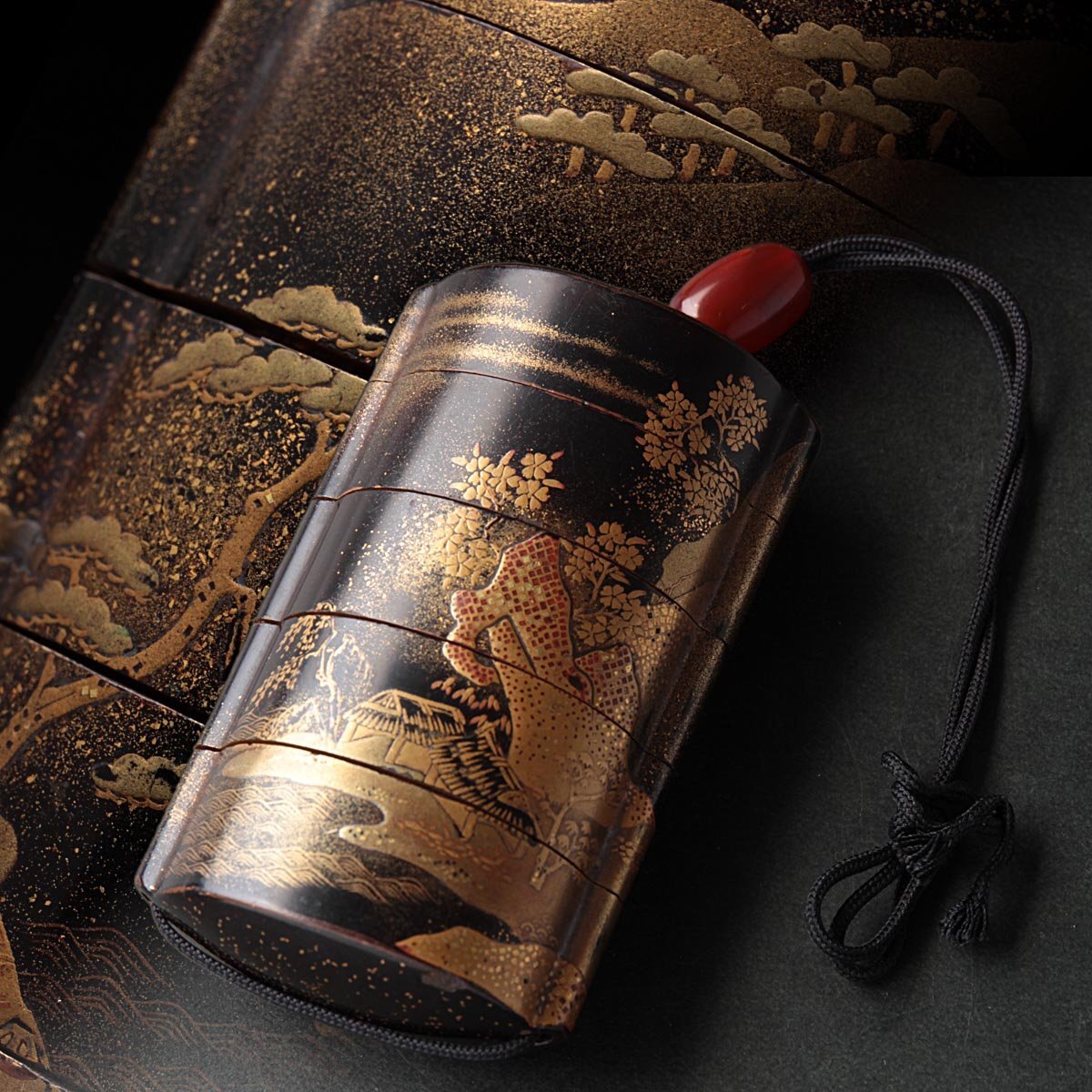 家宝★希少/時代物/金蒔絵印籠/当時物/木彫/漆器/彫刻/ 骨董/古美術 Yahoo!オークション -「蒔絵印籠」の落札相場・落札価格