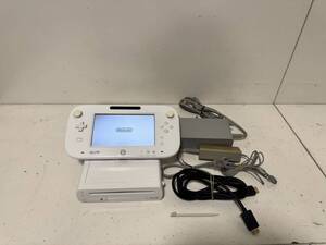 【任天堂 Wiiu 本体【ファミリープレミアムセット】シロ 32GB「New スーパーマリオブラザーズ U・Wii Party U」ゲームパッド アダプタ】