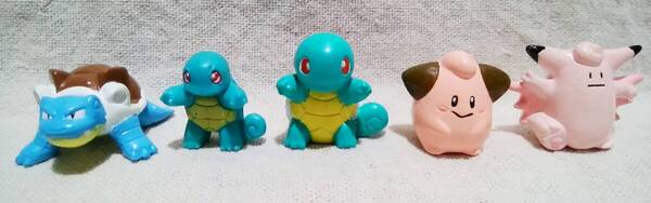 任天堂 ポケモン ゼニガメ カメックス ピィ ピクシー フィギュア 5種 まとめて セット まとめ売り コレクション ミニフィギュア フルカラー