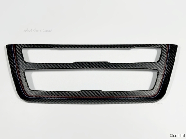 BMW F30 カーボン ライン オーディオ・エアコン用コンソールパネルカバー 内装パーツ F31F34F32F33F36F80F82F83 トリム