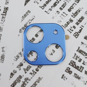 iPhone 13 カメラカバー アルミ ブルー (2)