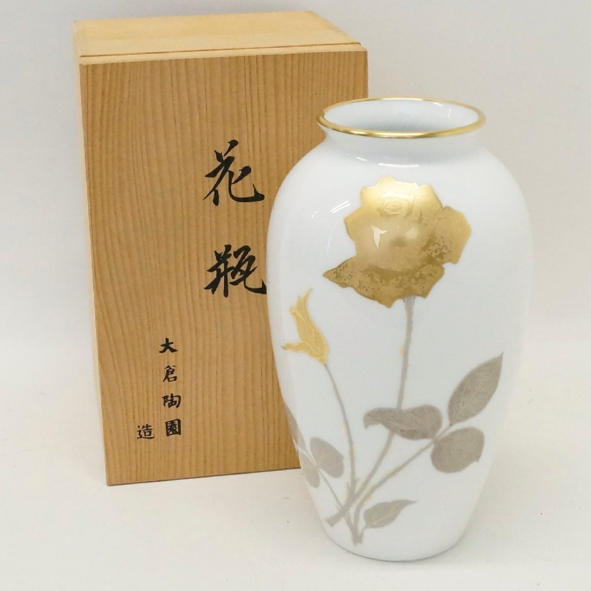 大倉陶園 金蝕 鶴 花瓶 新品未使用品 2025年最新】Yahoo!オークション -大倉陶園 金蝕バラの中古品