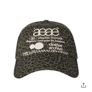 【新品未使用】 aeae レオパード柄 キャップ ヒョウ柄 新品タグ付き