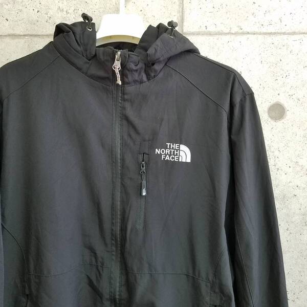 中古 アメリカ古着 THE NORTH FACE ノースフェイス ナイロンジャケット メンズ Mサイズ相当 黒 ブラック ビンテージ カジュアル