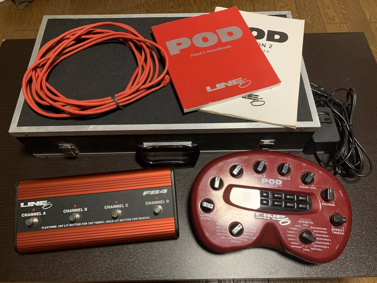 KORG POD Version2.0 LINE6 エフェクター&専用ケース Yahoo!オークション -「line6 pod 2.0」の落札相場・落札価格