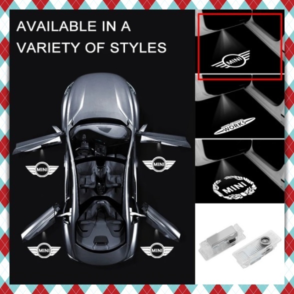 2個 BMW ミニクーパー カーテシ ウェルカムランプ LEDプロジェクター ドアライト ロゴ投影ライト r55 r56 r50 r53 r60 r61 f54 f55 f56 f60