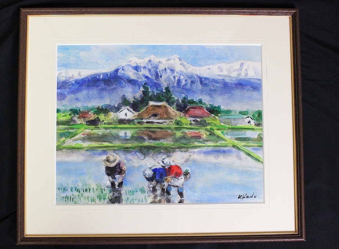 絵画 工藤 和男「対話」 F10号 油絵 (表サイン・裏書き有り) Yahoo!オークション -「工藤和男」(油彩) (絵画)の落札相場