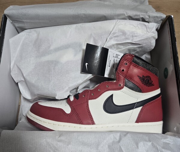 ナイキ AIR JORDAN 1 LOST&FOUND エアジョーダン1 ロスト&ファウンド ホワイト/レッド 26.5cm US8.5 RETRO High OG