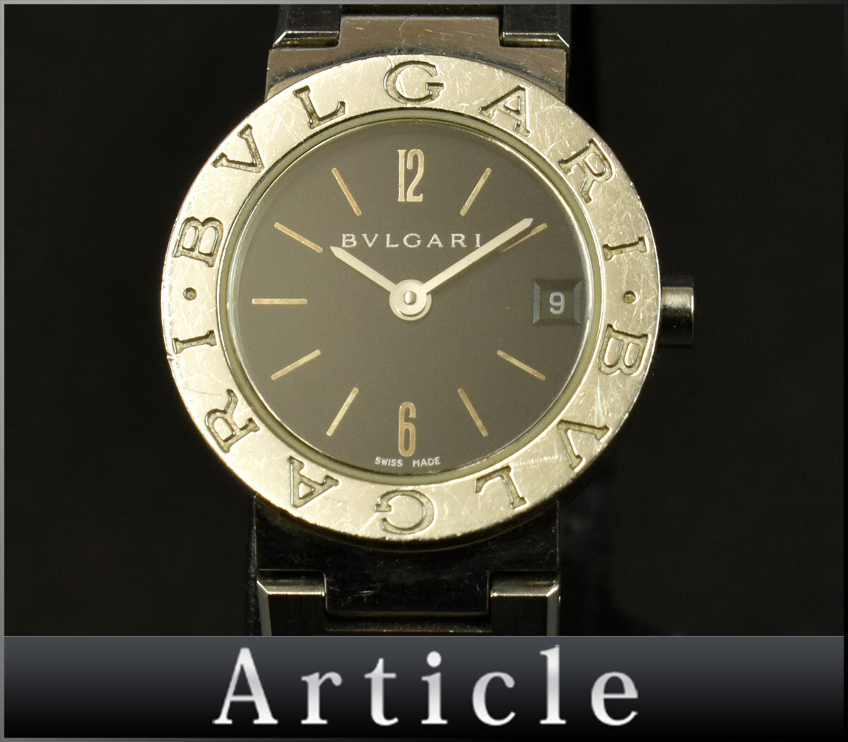 【美品/稼働品】BVLGARI ブルガリ/ブルガリブルガリ クォーツ Yahoo!オークション -「quartz 時計」(ブルガリ) (は行)の落札