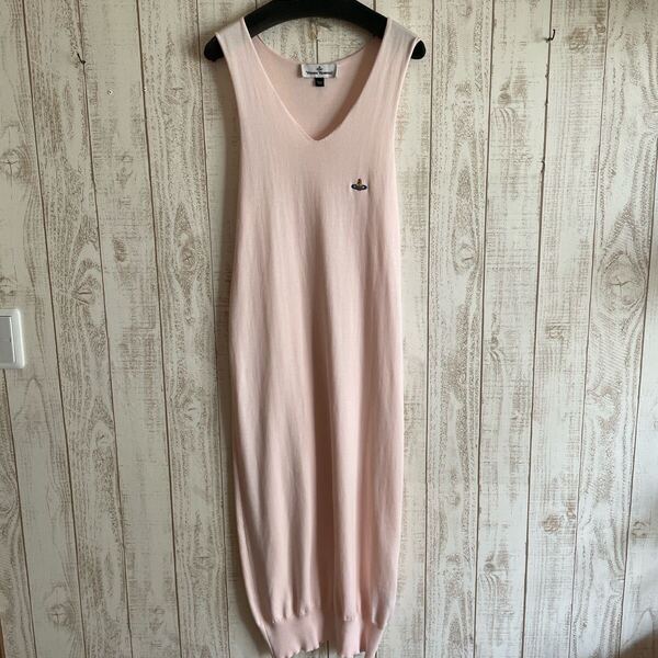 未使用に近い Vivienne Westwood ロングワンピース ピンク
