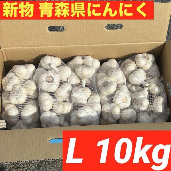 【新物!】青森県産 にんにく L 10kg福地ホワイト六片 絶品 加工 激安