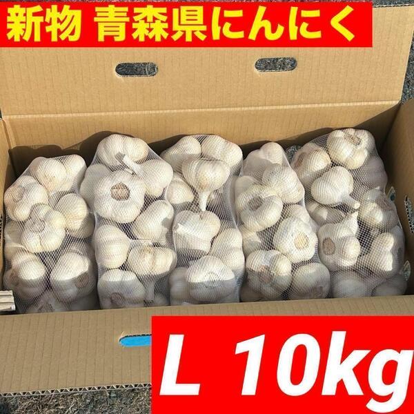 【新物!】青森県産 にんにく L 10kg福地ホワイト六片 絶品 加工 激安