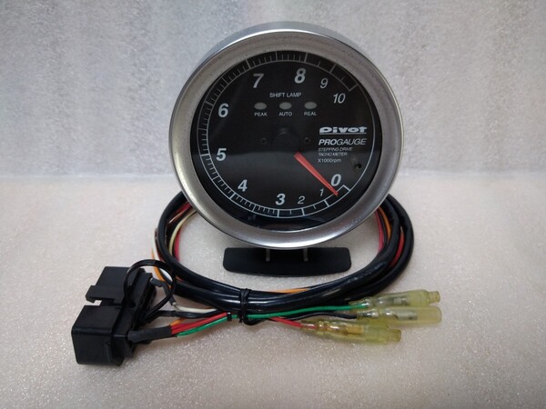 送料無料 PIVOT PTX 80パイ タコメーター 青照明 シフトランプ機能付き PRO GAUGE タコメーター 取り付け簡単OBD接続 回転計 ピボット