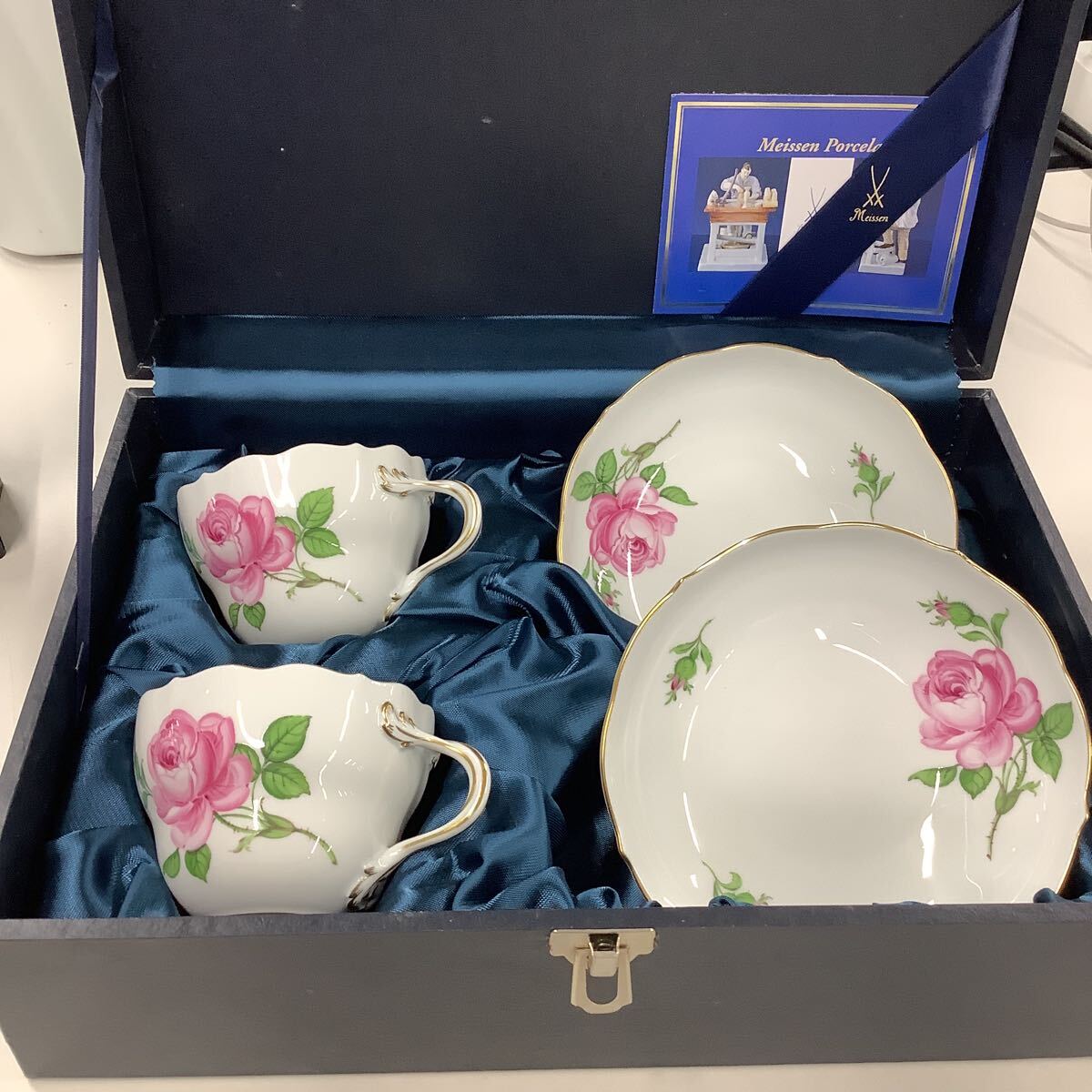 Yahoo!オークション -「マイセン ピンクローズ」(マイセン