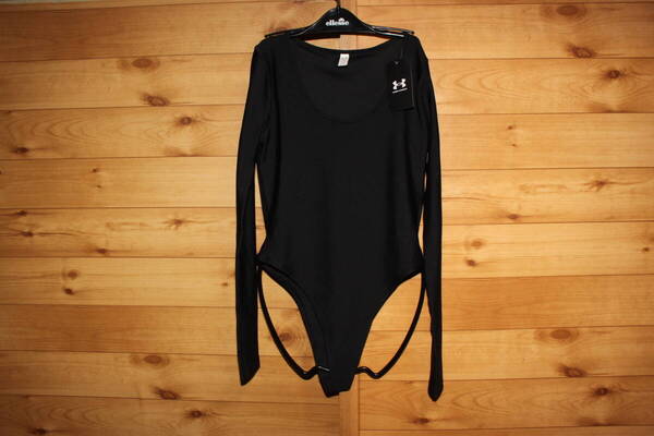 未使用 L 黒 アンダーアーマー ハイレグ レオタード Under Armour Kadn UA Vanish Leotard Body 1387910 送料無料即決