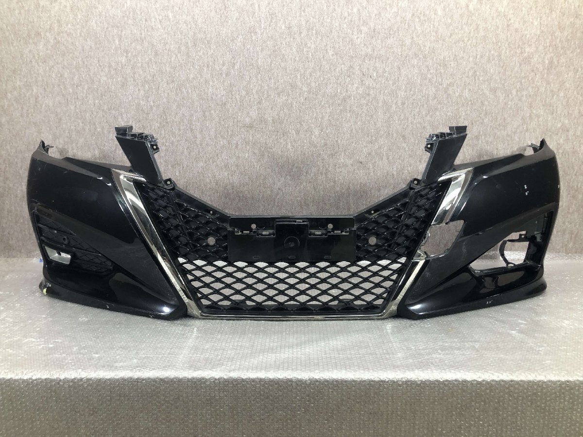 210 クラウン　ハイブリッド　アスリート　フロントバンパー　前期　202黒 クラウン アスリート 210系 前期 フロントバンパースポイラー