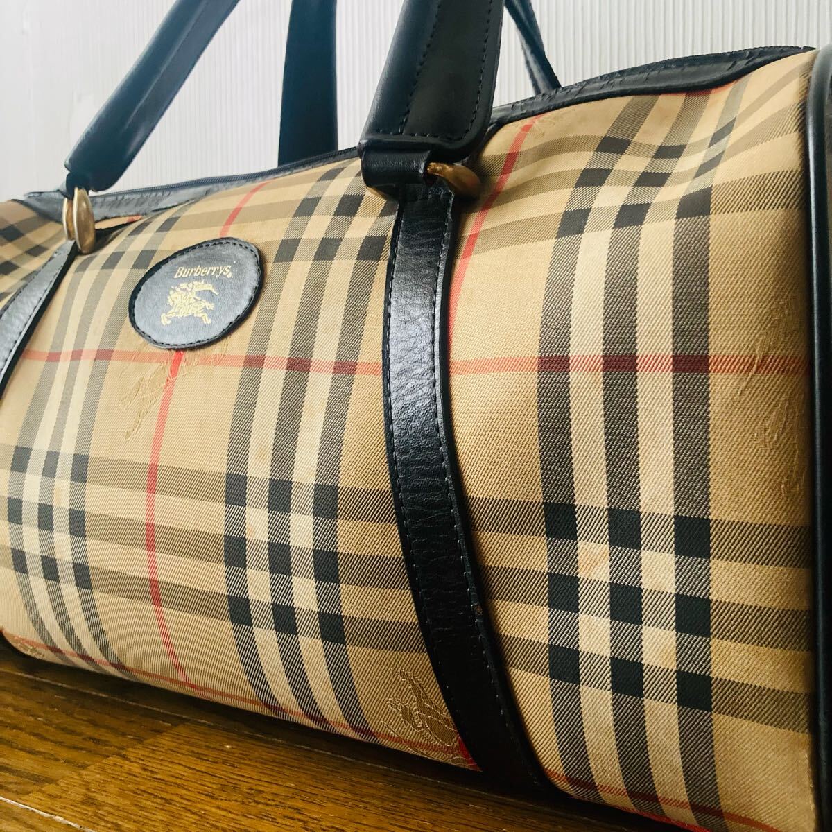 【希少】Burberrys ヴィンテージ ボストンバッグ ノバチェック旅行カバン Yahoo!オークション -「バーバリーボストンバッグ」の落札相場