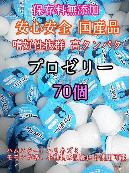 嗜好性抜群 国産 昆虫ゼリー 高タンパク プロゼリー16g 70個 クワガタ カブトムシ 小動物 ハムスター モモンガ ハリネズミ KBファーム