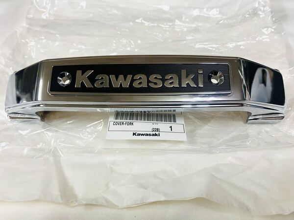 ●在庫あり 即納 カワサキ 純正 ステム エンブレム メッキ ゼファー400 ゼファーχ ゼファー750 Z1 Z2 Z400FX Z750FX ゼファーカイ 三又