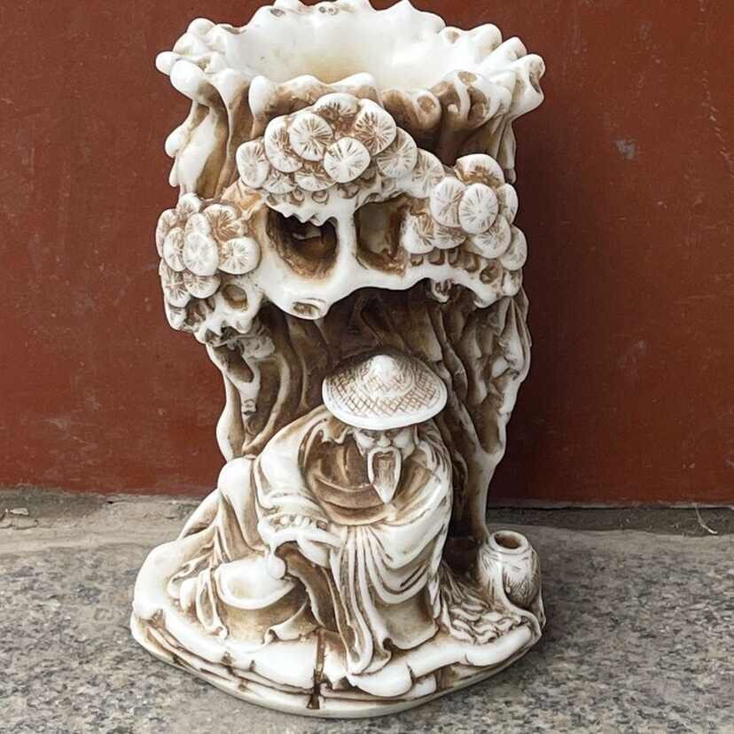 交趾釉　三彩　筆立・筆架　中国　文房　骨董 交趾釉 三彩 筆立・筆架 中国 文房 骨董