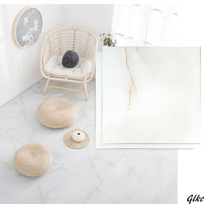 【平らで滑らかな床面ならさまざまな場所で活用可能】 フロアタイル 賃貸 DIY 床リメイク 粘着シート ペット対応 大理石 型番号8823