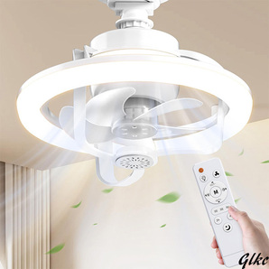【ファンとLEDライトが一体化、送風と照明を実現】 シーリングファンライト LED 静音 省エネ サーキュレーター リモコン 首振り 常夜灯