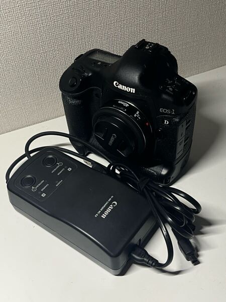 キヤノン Canon EOS-1D Mark II N 40mm f2.8 efセット バッテリー充電器あり【中古】