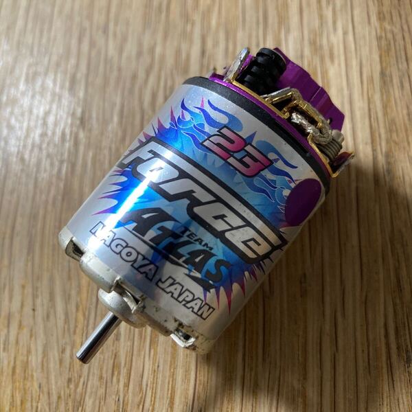 TEAM ATLAS NAGOYA JAPAN Force vintage motor 23T 1/10 RC チーム アトラス フォース ビンテージ モーター ラジコン 作動未確認 要調整
